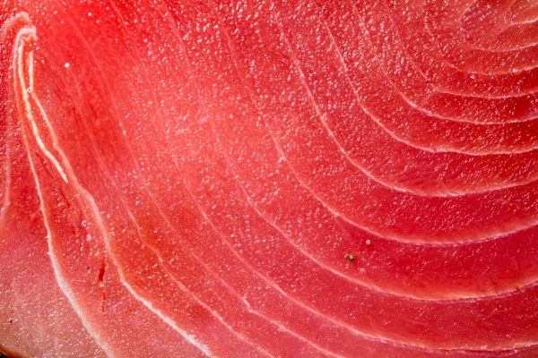 Texture of raw tuna.